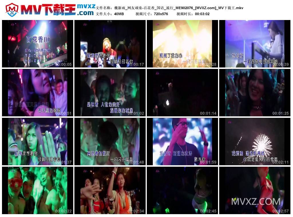 魏新雨_网友顽童-百花香_国语_流行_ME902076